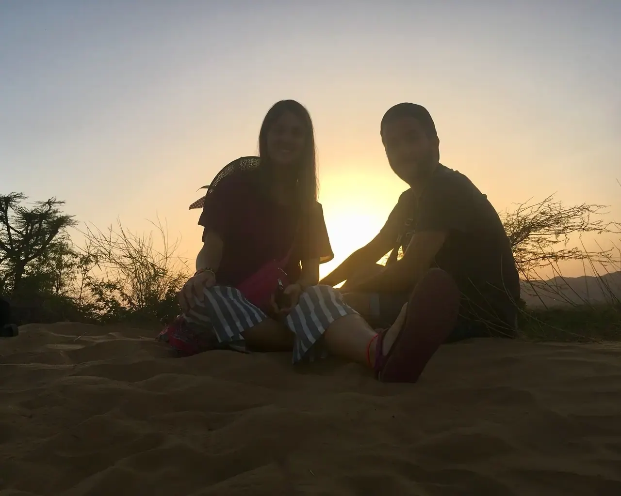 Atardecer en el desierto de Thar