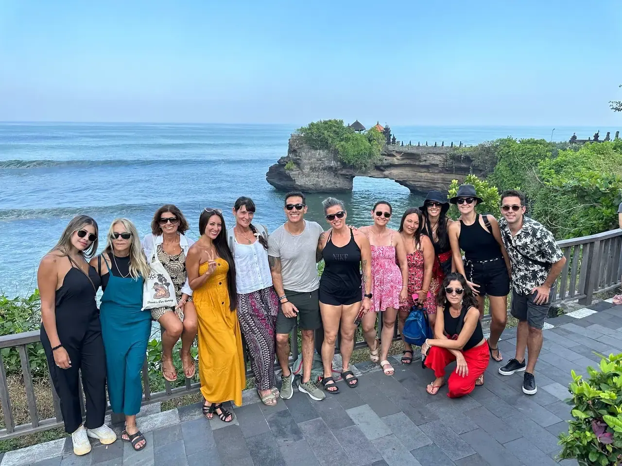 Grupo en Tanah Lot