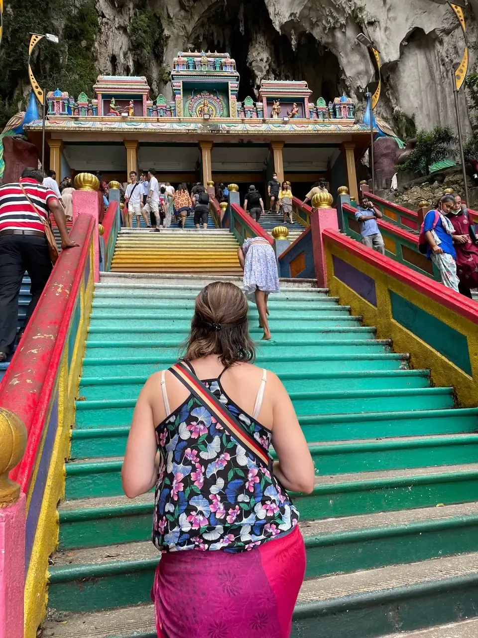 Escalera arcoíris de Batu Caves