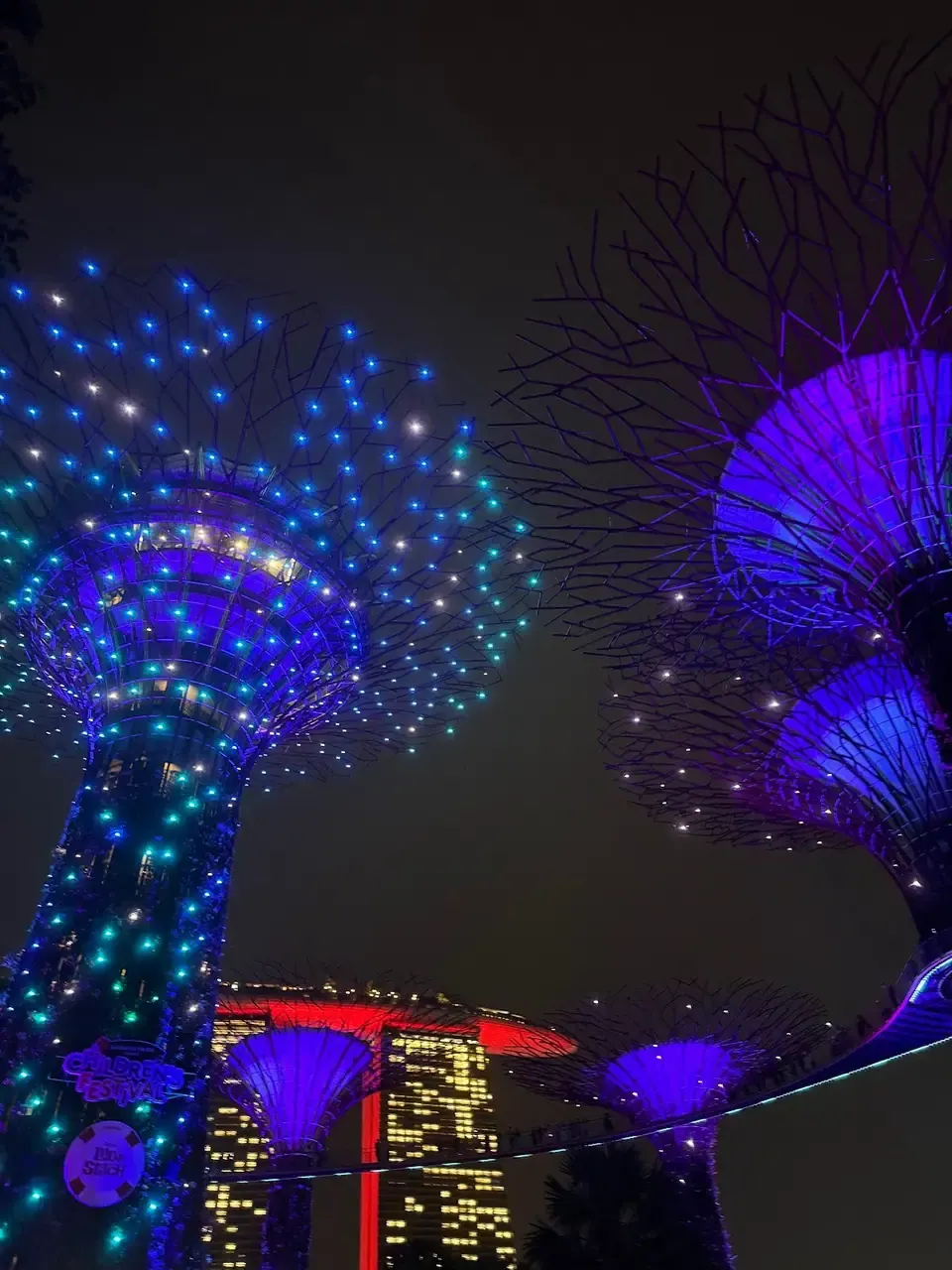 Supertrees de noche