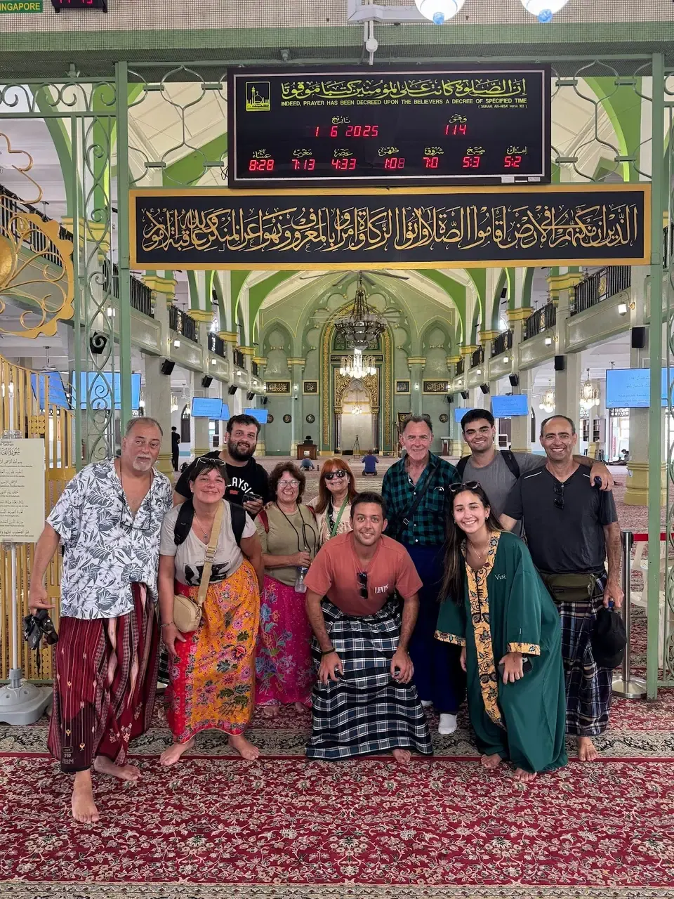 Grupo en la mezquita del Sultán