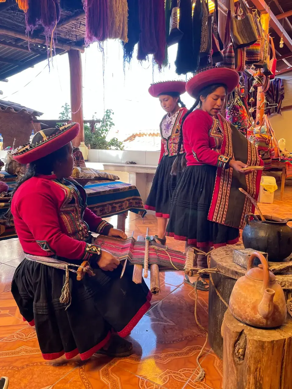 Tejido andino en Chinchero
