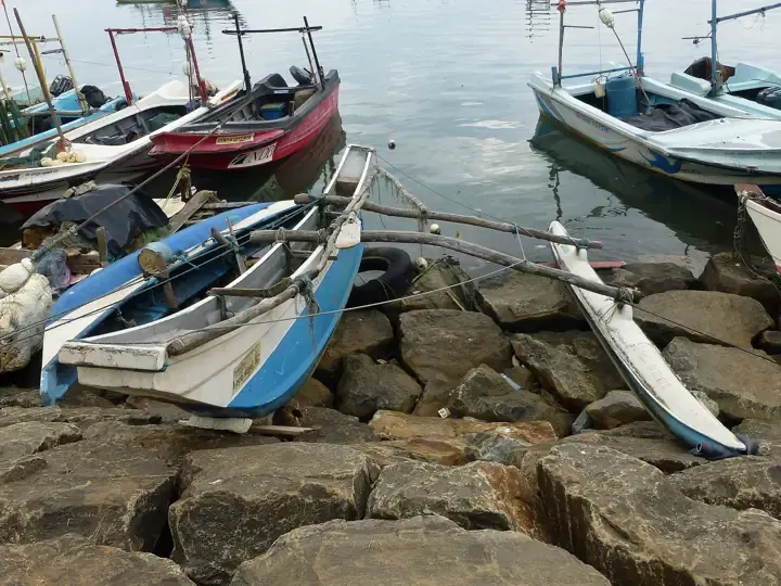 Barcas de pescadores, Mirissa