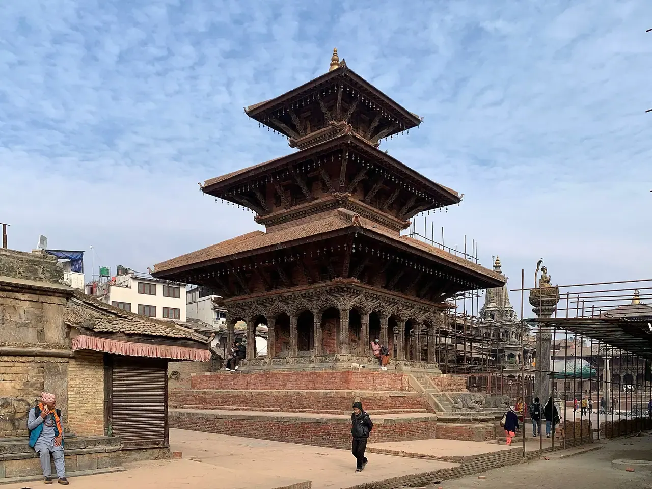Templo en la plaza Durbar de Patan